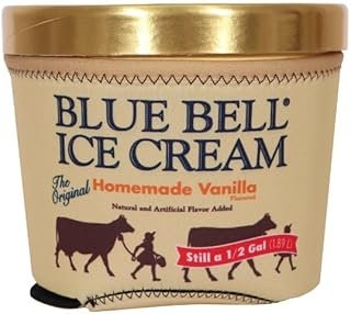 Blue Bell Koolie Insulated Neoprene Sleeve | Reusable Half Gallon Ice Cream Holder
