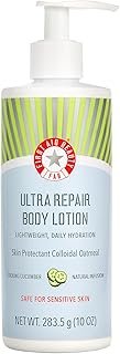 First Aid Beauty Ultra Repair Body Lotion – Lightweight, Daily Moisturizing Hydration for All Skin Types, Even Sensitive, Dry & Eczema – Cooling Cucumber, 10 oz