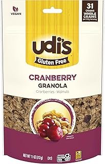 Udi's Gluten Free Cranberry Granola, 11 oz. (Pack of 6)