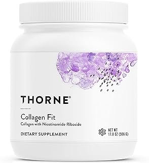 THORNE Collagen Fit - Unflavored Collagen Peptides Powder with Nicotinamide Riboside - 15g of Collagen Peptides and 14g Protein per Serving - NSF Certified for Sport - 17.8 Oz - 30 Servings
