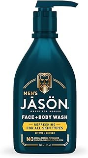 JASON Men's Refreshing 2-in-1 Face & Body Wash, 16 oz