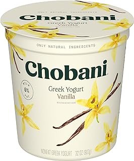 Chobani Vanilla Blended Non-Fat Greek Yogurt 32oz