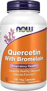 NOW Foods Supplements, Quercetin with Bromelain, Balanced Immune System*, 240 Veg Capsules