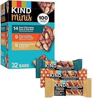 KIND Snacks Mini Nut Bars, Variety Pack, 32 Count