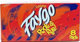 Faygo Rock & Rye flavor soda pop, 12-fluid ounce cans, 8-pack in box (1)