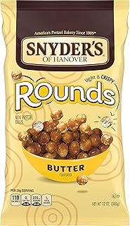 Snyder's of Hanover Pretzels, Rounds, Butter, 12 Oz