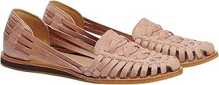 Nisolo Women's Huarache Sandals, Desert Rose, 8, Slip-On Comfort, Designed for Casual Everyday Wear, Handwoven & Waterproof Leather, No-Slip Sole
