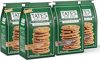 Tate's Bake Shop Cookies Variety Pack, Salted Caramel Chocolate Chip & Chocolate Chip Cookies, 4 Bags