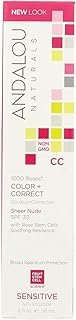 Andalou Naturals Color plus Correct - Sheer SPF 30 - Nude - 2 oz