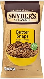Snyder's of Hanover Pretzels, Butter Snaps, 9 Ounce (Pack of 12)