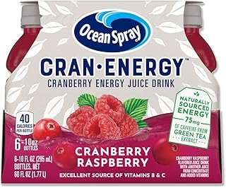 Ocean Spray Cran-Energy Cranberry Energy Juice Drink Raspberry - 4 CT