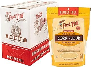 Bob's Red Mill Gluten Free Corn Flour, 22oz (Pack of 4) - Gluten Free, Whole Grain, Vegan, Kosher