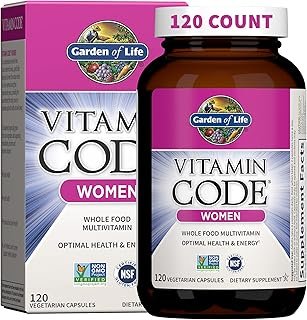 Garden of Life Multivitamin for Women, Vitamin Code Women's Multi - Whole Food Womens Multi Vitamins, Iron, Folate not Folic Acid, Vitamin A and Probiotics for Womens Energy, 120 Vegetarian Capsules