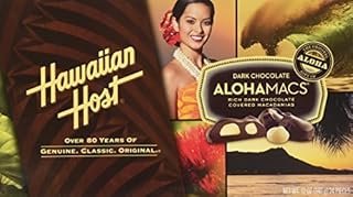 Hawaiian Host Alohamacs Dark Chocolate Macadamia Nuts 12oz Box, 24 Pieces-set of 2