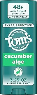 Tom’s of Maine Cucumber Aloe Antiperspirant, For Women and Men, 3.25 oz
