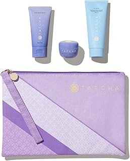 TATCHA Dewy Summer Essentials for Hydrated, Protected Skin | Mini Dewy Skin Cream, Mini Rice Wash, and Silken SPF ($110 Value)