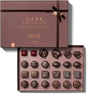 Ethel M Chocolates 24 Piece Premium Dark Chocolate Collection Assortment Candy Gift Box � Exotic flavors, lemon, vanilla, caramel and more