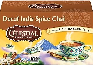 Celestial Seasonings Chai Tea, Decaf India Spice, 20 Count (Pack of 6)