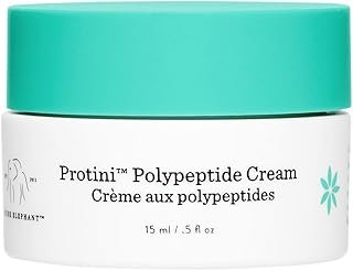 Drunk Elephant Protini Polypeptide Cream - 15 ml/.5 fl oz - Firming Moisturizer - Clean Clinical Skincare - Cruelty-Free - Dermatologist-Tested - Free of Essential Oils, Silicones, and Fragrance