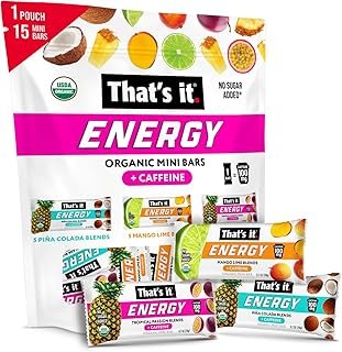 That's it. Fruit Blends Energy Bar - 15 Count Variety Pack (5 each of Tropical Passion, Mango Lime, Pina Colada)