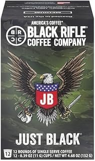 Black Rifle Coffee Company Just Black Medium Coffee Single Serve Cup, 12 Count