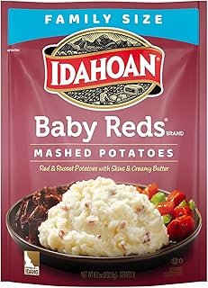 Idahoan Mashed Potatoes Baby Reds Family Size 8.2 oz. (Pack of 2)