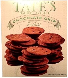 Tate's Bake Shop Chocolate Chip Cookie Box, 21 Ounce (2 Pack)