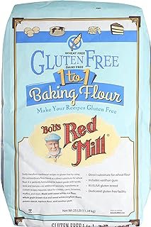 Bob's Red Mill 1 to 1 Baking Flour, Gluten Free, 25 Lb (Pack of 1)