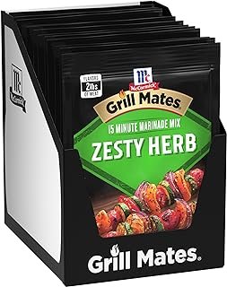 McCormick Grill Mates Zesty Herb Marinade Mix, 1.06 oz (Pack of 12)
