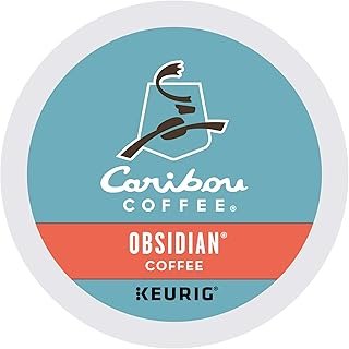 Caribou Coffee Obsidian, Single-Serve Keurig K-Cup Pods, Medium Roast Coffee, 72 Count