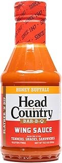 Head Country Bar-B-Q Honey Buffalo Wing Sauce | Slather, Dip or Snack | Pitmaster Style Buffalo Sauce, 19.5 oz, Pack of 1