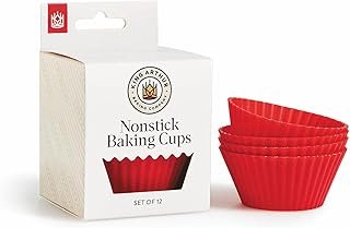 King Arthur Baking Company Non-Stick Silicone Muffin Cups, High-Heat Safe, Regular Size, Set of 12