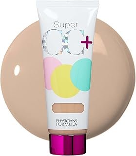 Physicians Formula Super CC+ Cream Color-Correction + Care Cream Full Coverage Foundation, Anti Aging Hydrating Serum, For Uneven Skin Tone, Dermatologist Approved, Light