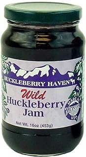 Wild Huckleberry Jam, 16 ounces by Huckleberry Haven, Inc.