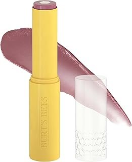 Burt's Bees Tinted Boosted Balm, Misty Mauve, Hydrating Tinted Lip Balm with Vitamin C, E, and F Core, 24 Hour Lip Moisturizer with Responsibly Sourced Beeswax, 100% Natural Origin, 1 Count, 0.16oz