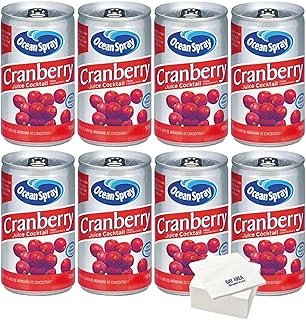 Ocean Spray Cranberry Juice (7.2 fl. oz. Cans / 8 Pack) with Bay Area Marketplace Napkins