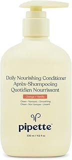 Pipette Daily Nourishing Conditioner -Tear Free Conditioner for Kids, Adds Moisture, 100% Plant-Derived Squalane and Quinoa, Orange + Vanilla Aroma, 11.2 fl oz