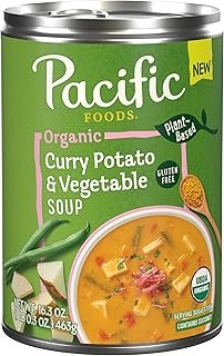 Pacific Foods Organic Curry Potato and Vegetable Soup, 16.3 oz Can
