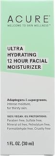 Acure Ultra Hydrating 12 Hour Facial Moisturizer, Paraben Free, Vegan, 1 Fluid Ounce (Pack of 1)