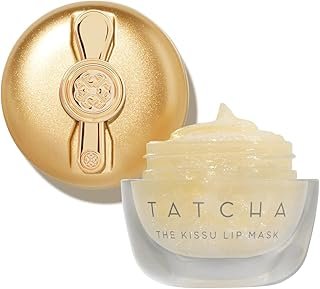 TATCHA The Kissu Shimmer Lip Mask, Visibly Plumps and Softens for Lush Lips with a Glimmer of Gold