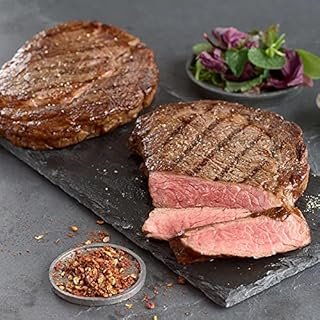 Premium Boneless Ribeye Steak, 4 count, 10 oz each - Pairs perfectly with twice baked potatoes with cheddar & bacon - Perfect for Special Moments and Cooking Instruction from Kansas City Steak Company