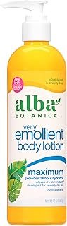 Alba Botanica Very Emollient Body Lotion, Maximum Dry Skin Formula, 12 Oz
