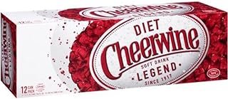 Diet Cheerwine Cherry Soda, 12 oz (24 Cans)