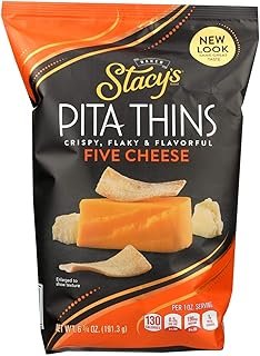 Stacy's Pita Chips, Pita Crisps; C'est La Cheese, Pack of 8, Size - 6.75 OZ, Quantity - 1 Case