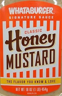Whataburger Signature Sauce 14oz-16oz Squeeze Bottle (Pack of 4) Select Flavor Below (Classic Honey Mustard - 16oz)