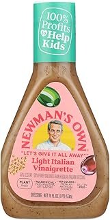 Newman's Own Salad Dressing Light Italy, 16-Ounce (Pack of 3)