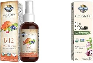 Garden of Life Organics B12 Vitamin 2oz & Oil of Oregano 1fl oz Liquid Organic Plant Based Immune Support