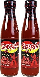 Hotter Hot Sauce (6 oz Bottles) 2 Pack by Texas Pete