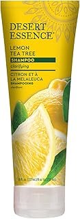 Desert Essence Organics Hair Care Shampoo, Lemon 8 oz (2 pack)
