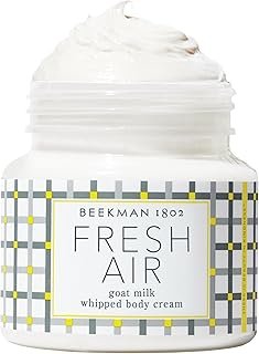 Beekman 1802 Whipped Body Cream, Fresh Air - Scented - 8 oz - Intensely Hydrating & Softens Skin - With Goat Milk - Good for Sensitive Skin - Cruelty Free